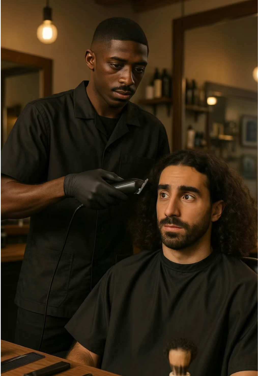 Ousmane shaves cucucucurella 😆. #ousmanedembele #footballtiktok #psg #parissaintgermain 