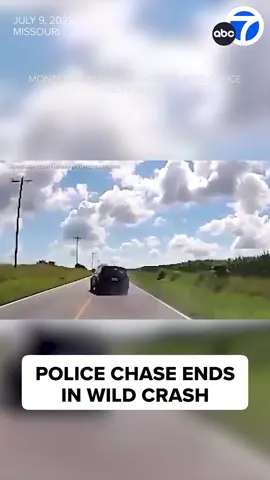A chase in #Missouri ended with a wild rollover crash, and it was all caught on #video. The Montgomery County Sheriff's Office says deputies were trying to pull over a man with multiple outstanding warrants when he crashed.