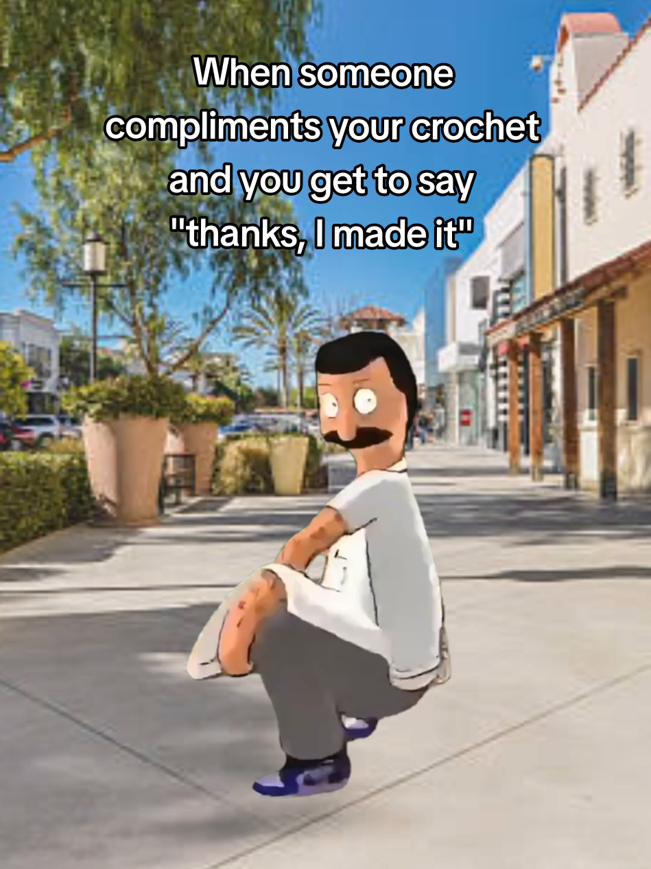 They're shocked we can make cool things but this is just another random Tuesday creation 🙊 #crochet #crochettok #relatable #crochetersoftiktok #handmade 