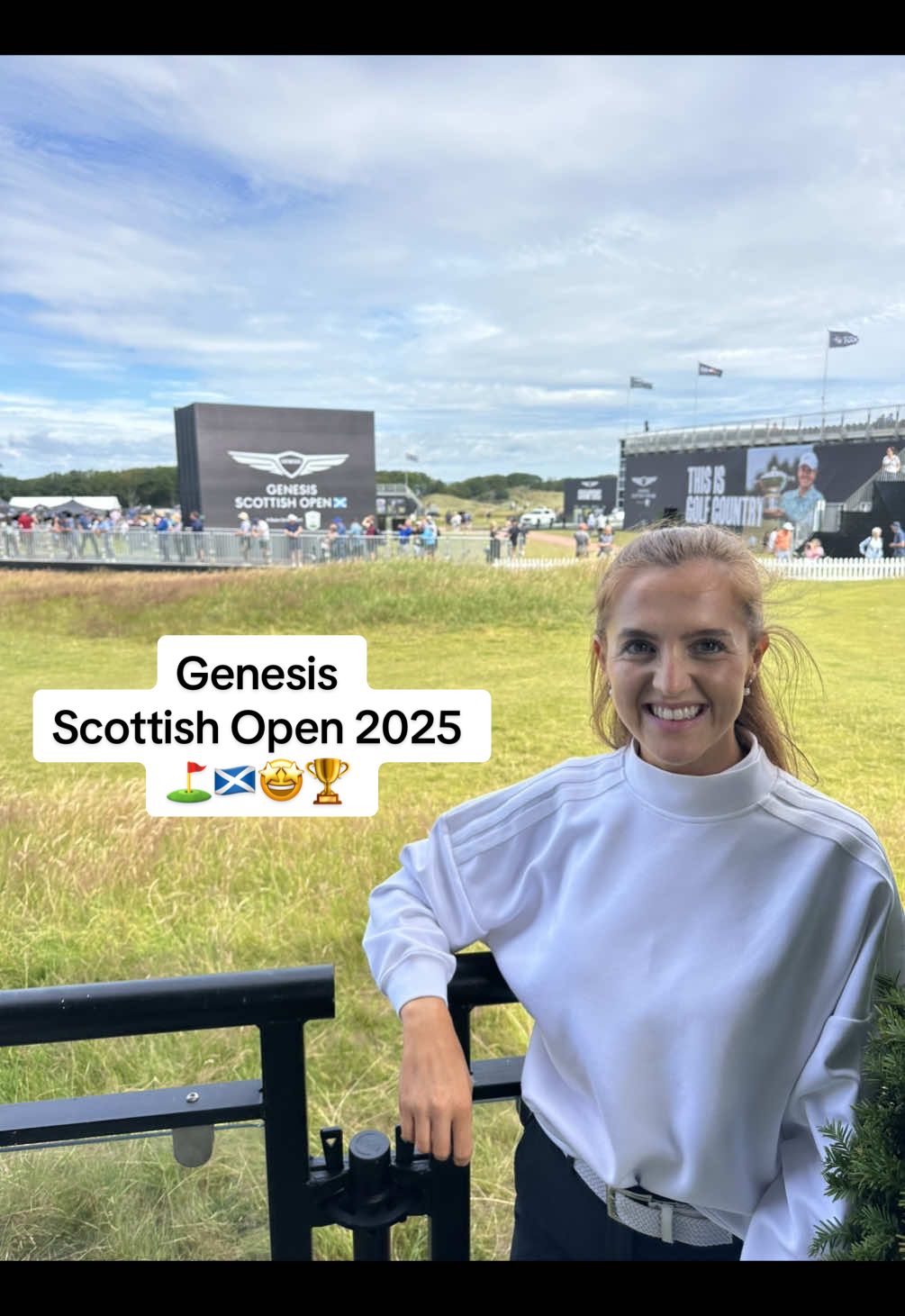 A proper look at the Genesis Scottish Open from the inside 👀⛳️🏆  Thank you so much to Genesis Europe for inviting me 🫶🏼❤️  #GenesisEurope #MyGenesis #GenesisScottishOpen #golf #golftiktok #golftok #golfclub #golflife #golfislife #golfcourse 