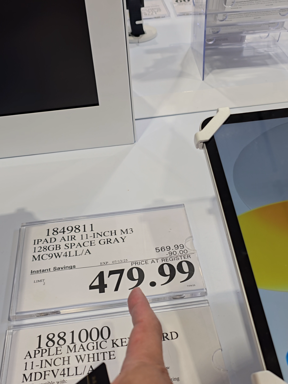Ipad air M3 11 inch tại Cosco giá siêu rẻ. #ipadair #california 