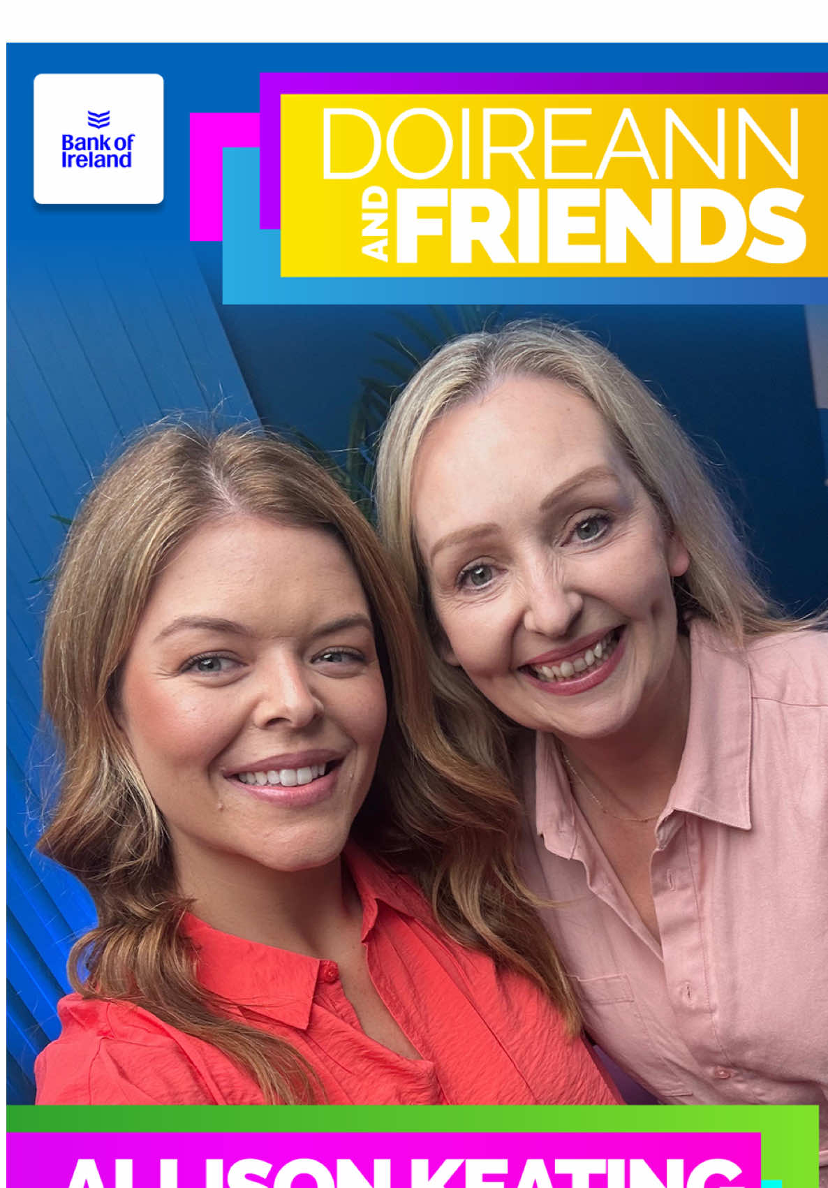 She’s back by popular demand 👏🏻 Allison Keating joins me on Doireann and Friends tomorrow - Monday 14th July ✨ We talk about the differences between post natal anxiety and post natal depression, “Skinny Tok” and Allison answers a pressing listener question. Link in bio to like, follow or subscribe to the podcast! Brought to you by @Bank of Ireland ☀️