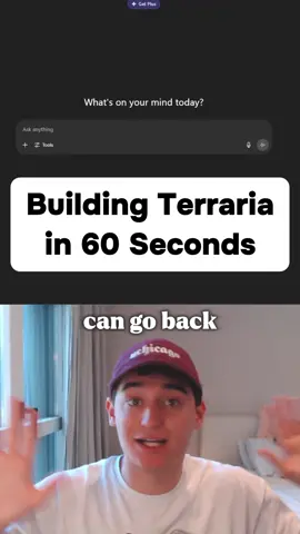Building Terraria in 60 seconds. 🔥 #ai #lovable #nocode #vibecoding #terraria