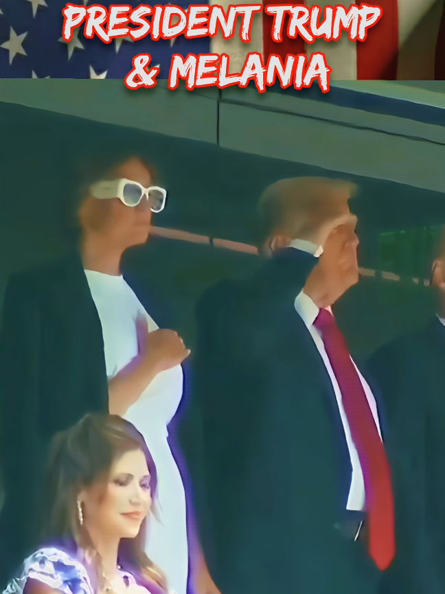 #President #Trump and #MelaniaTrump #sing along with the #national #anthem @FIFA club World Cup 2025 