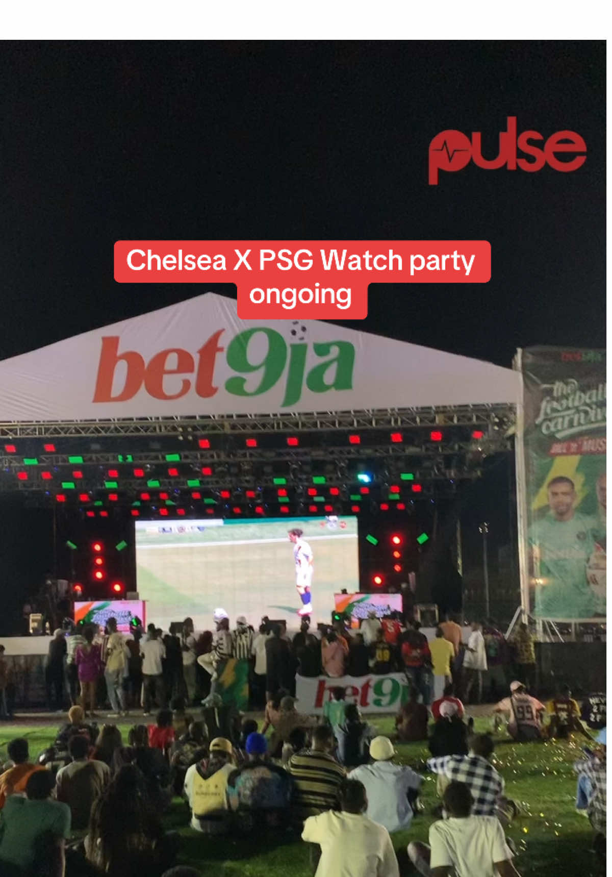 Chelsea X PSG Watch party ongoing Fans rejoice as Chelsea scores first goal 💃🏽 @Bet9ja  #Bet9ja #TheFootballCarnival