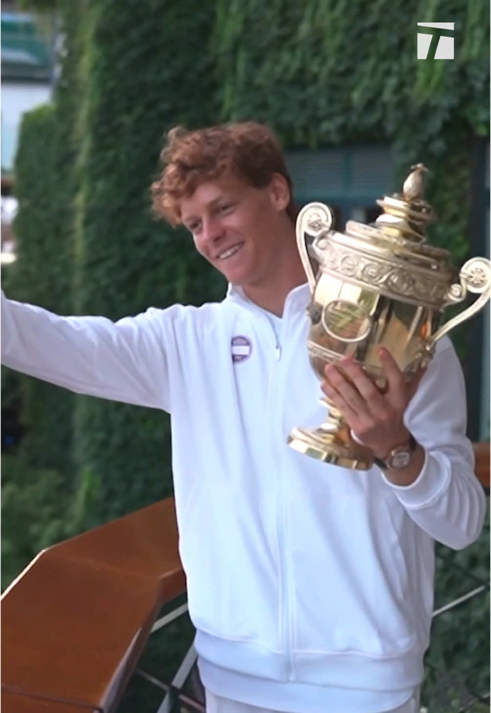 Jannik’s moment 🏆✨ #Wimbledon #sinner #atp #tennis #tennistiktok 