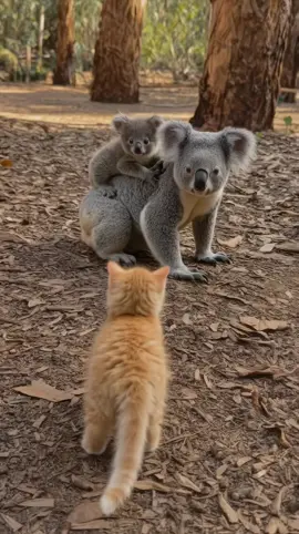 🐨 Lost Kitten Finds a Koala Mom 🥺❤️