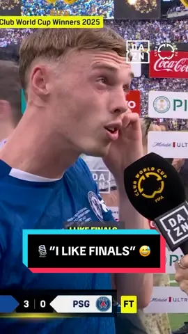 The MVP has spoken 😅🏆 GLOBAL HOME OF FOOTBALL | Live All Summer Long | DAZN.com | #FIFACWC #TakeItToTheWorld #CHEPSG #ColePalmer #Chelsea #Blues #fyp 
