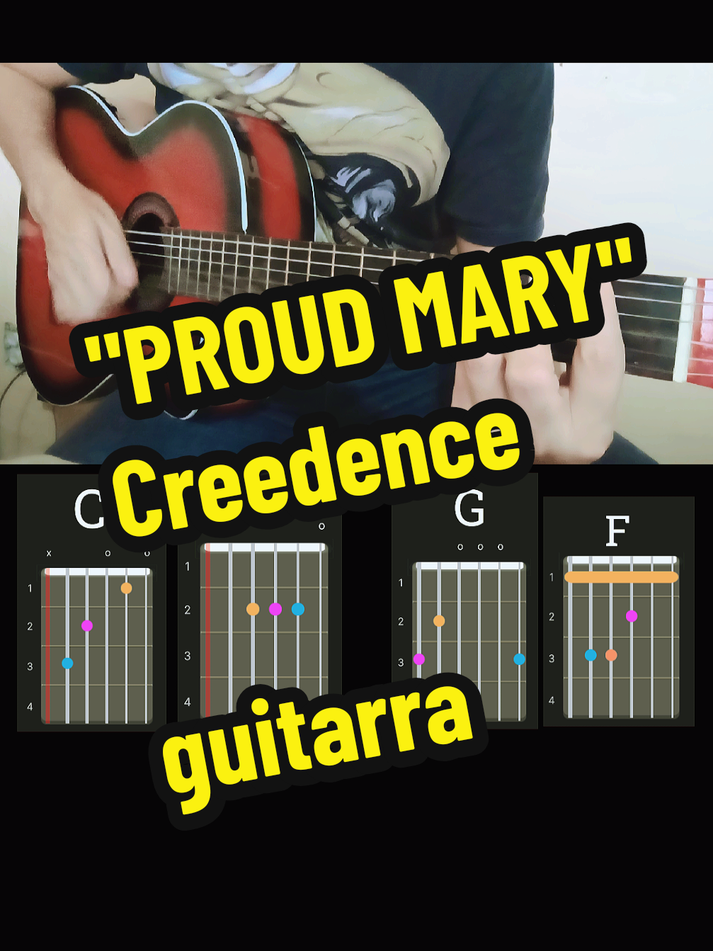Creedence Clearwater - Proud Mary en guitarra acústica. #alexmusicmx #yannickguitar #musicaconyannick #alexmusic #guitarras #guitarraacustica #guitarra #creedenceclearwaterrevival #proudmary #bayou #80s 