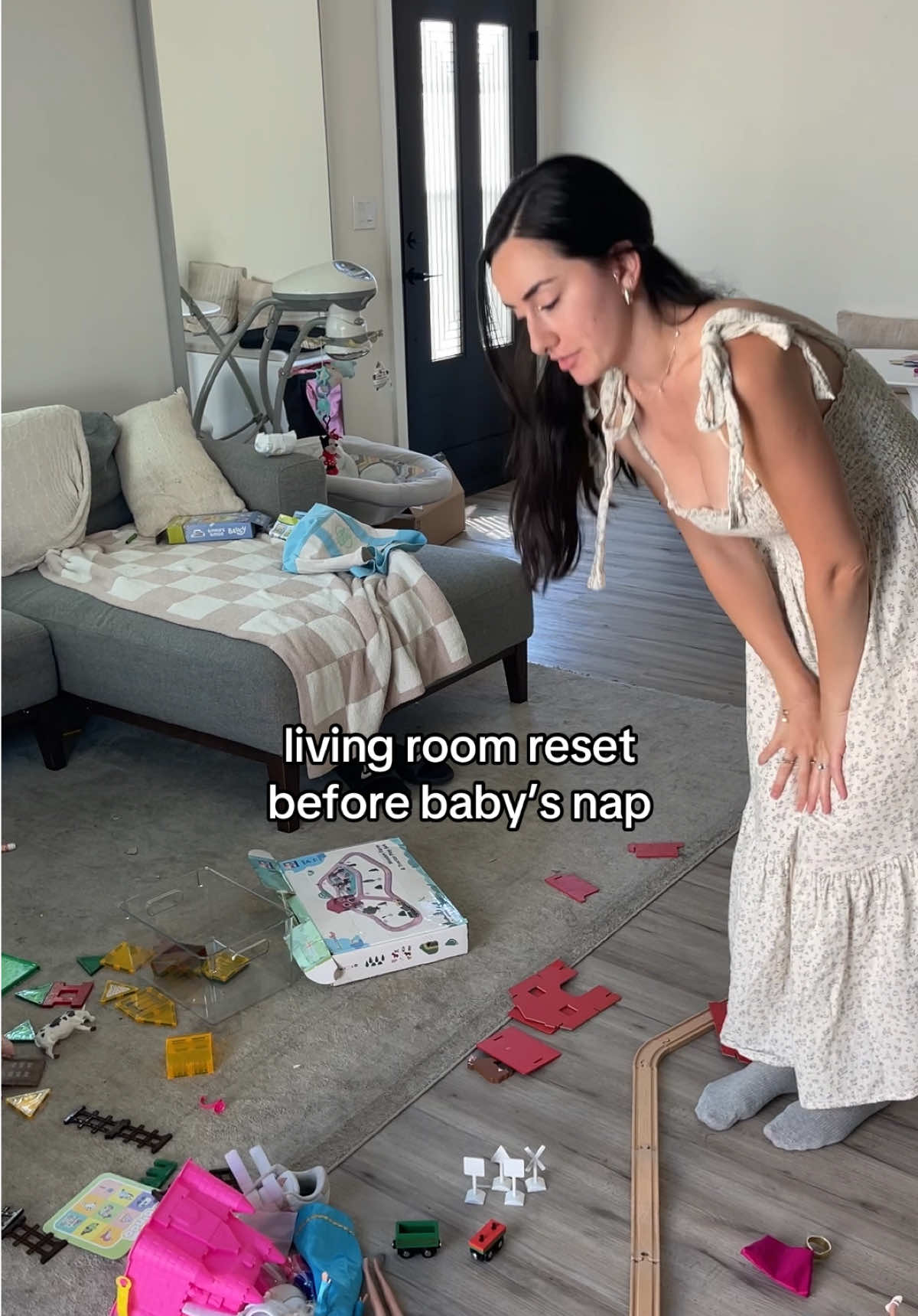 You’ll only catch me cleaning while baby is awake because I’m NOT wasting his nap doing that 😅 #sundayreset #cleaningmotivation #momcontentcreator #momof2 #momlifestyle 