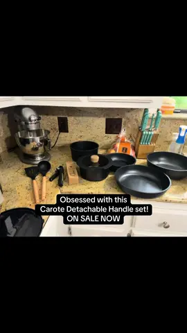 I’m in love! #carote #freeshipping #kitchen #potsandpans#detachablehandlecookwareset 