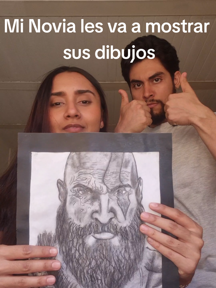 Mi Novia les va a mostrar sus dibujos SEAN BUENOS, DIGAN COSAS LINDAS QUE LOS VIGILO👀 @Daniel C  #fyp #couple #humor #fypシ゚viral #comedy #artist #dibujos 