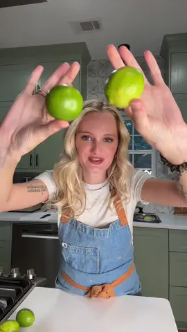 Twins are the size of limes this week so we’re making lime sorbet🍧