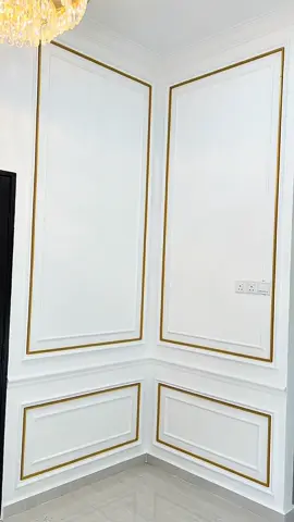 Double Wainscoting..😍  #decoration #wainscoting #doublewainscoting #wainscotingdesign #wainscotingdiy #wainscotingkayunyatoh #wainscotingkelantan #yiewainscotingkelantan 