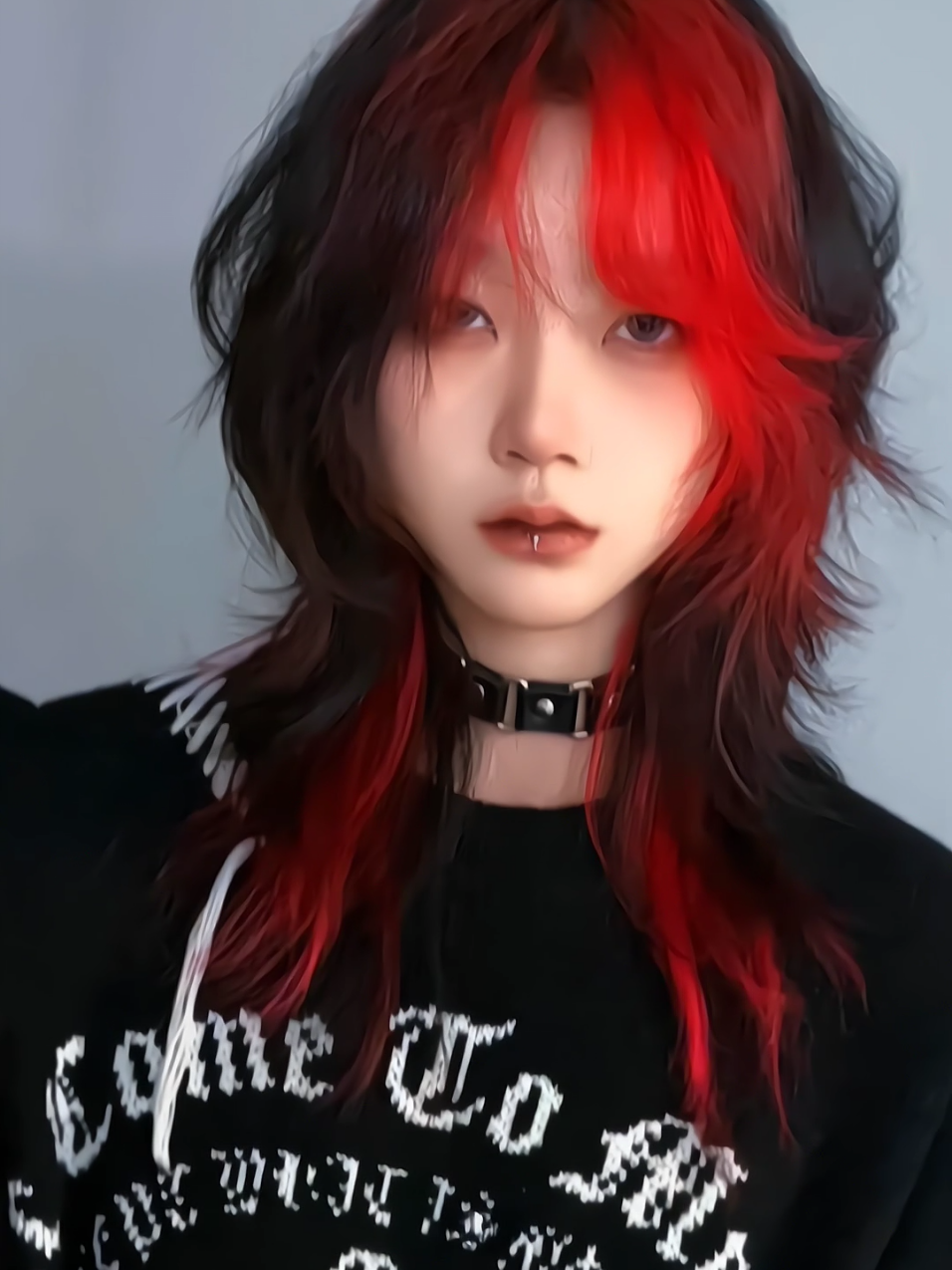 black x red 🌹 #douyin #hairstyle #haircut #wolfcut #douyin抖音 #outfitinspiration #foryou #pyp #pyfツ 