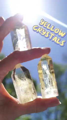 Yellow Crystals for #Joy #Abundance #Citrine #Amber #Sulphur #crystalhealing #crystaltok ‘Yellow’ by Pete + Sara 
