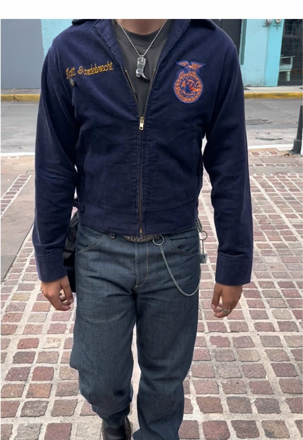 Definitivamente mi outfit favorito! #vintage #outfit #fitcheck #ffajacket #levis #fyp #parati 
