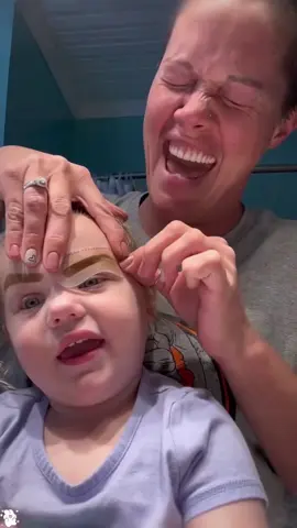 Drawing Eyebrows on The Baby to surprise my Husband #baby #happiness 