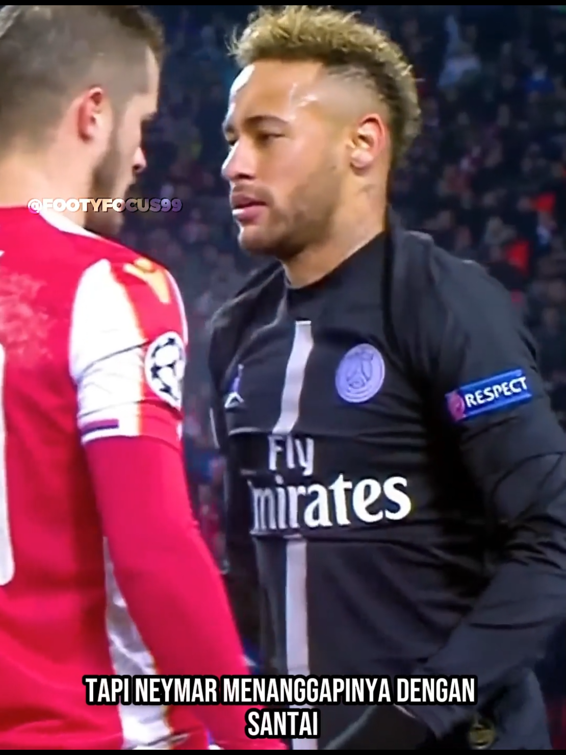 ketika pemain tidak Respect kepada Neymar 😥