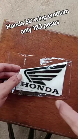 Honda 3D wing emblum sticker 1 pair. #hondaaccessories #hondasticker #motorcyclesticker #carsticker #hondalogo 