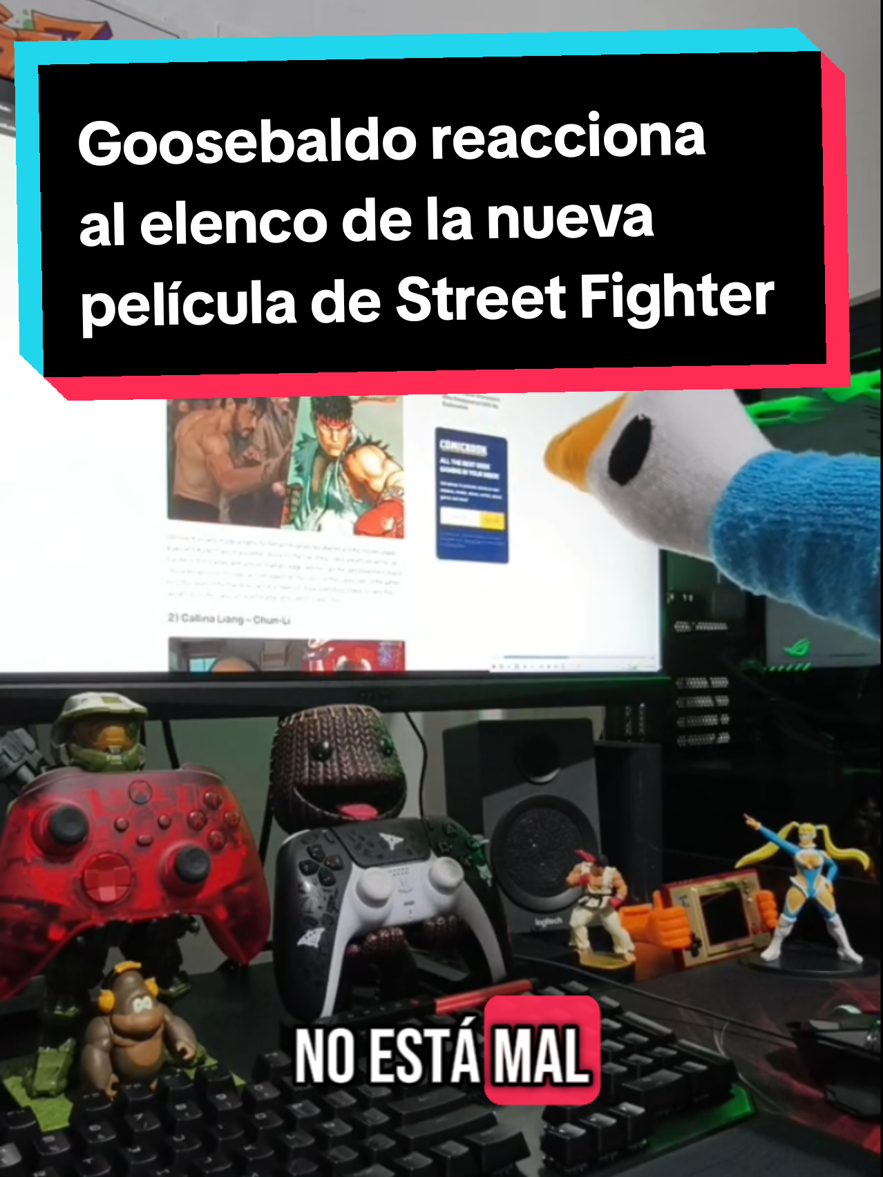 Goosebaldo reacciona al elenco de la nueva película de Street Fighter #supergoosebros #goosebaldo #goosifer 