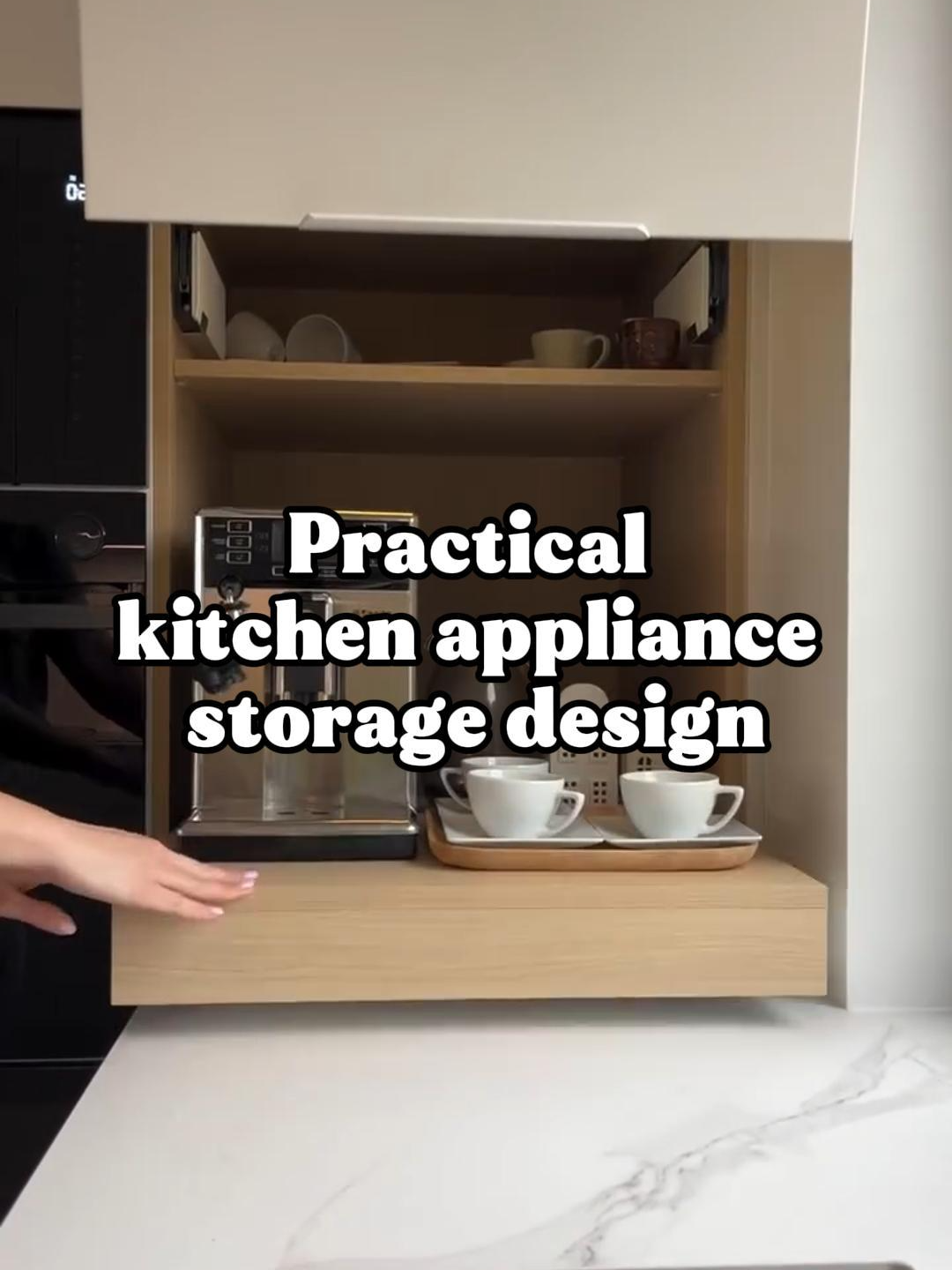 No more messy countertops! 🙅‍♀️☕ Hide your toaster, blender, and coffee machine in a smart appliance garage — just open when needed, close when you're done. ✔️ Clean, clutter-free kitchen ✔️ Keeps appliances accessible yet out of sight ✔️ Perfect match for modern minimalist design ✨ 17 years of export experience, custom cabinets, wall panels and door panels for the whole house. 👀 Learn about the whole house customization solution 📩 Send us a private message to learn more! #kitchenorganization #kitchenstorage #kitchenideas #KitchenHacks #kitchendecor #appliancegarage #kitchendesign #kitchenideas #customkitchen #modernkitchen #smartstorage #minimalistkitchen #kitchencabinets