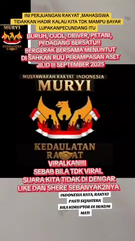 #uuperampasanaset #koruptor #presidenprabowo #gibranrakabuming #dprri  #mahasiswa #anisbaswedan #jokowidodo 
