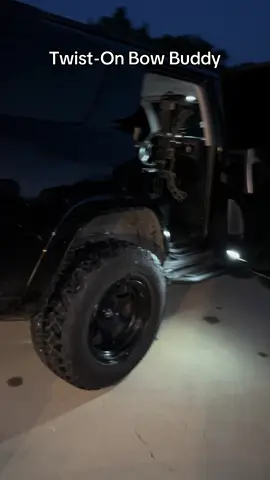 Hey bowhunters, don't have a back window or seat hooks? No problem! This is the *Twist-On Bow Buddy*by **Bow Buddy**. It installs on the back of your headrest and will hold your bow there. It's super convenient and keeps your bow **safe while you're driving** around. Plus, it's **built to last**. Check out the link to get yours now! I highly recommend it—it's a great way to carry your bow. #bowbuddy#womenhunttoo#bowhunter#huntress#momhunter#easytouse#bowholder#seathook