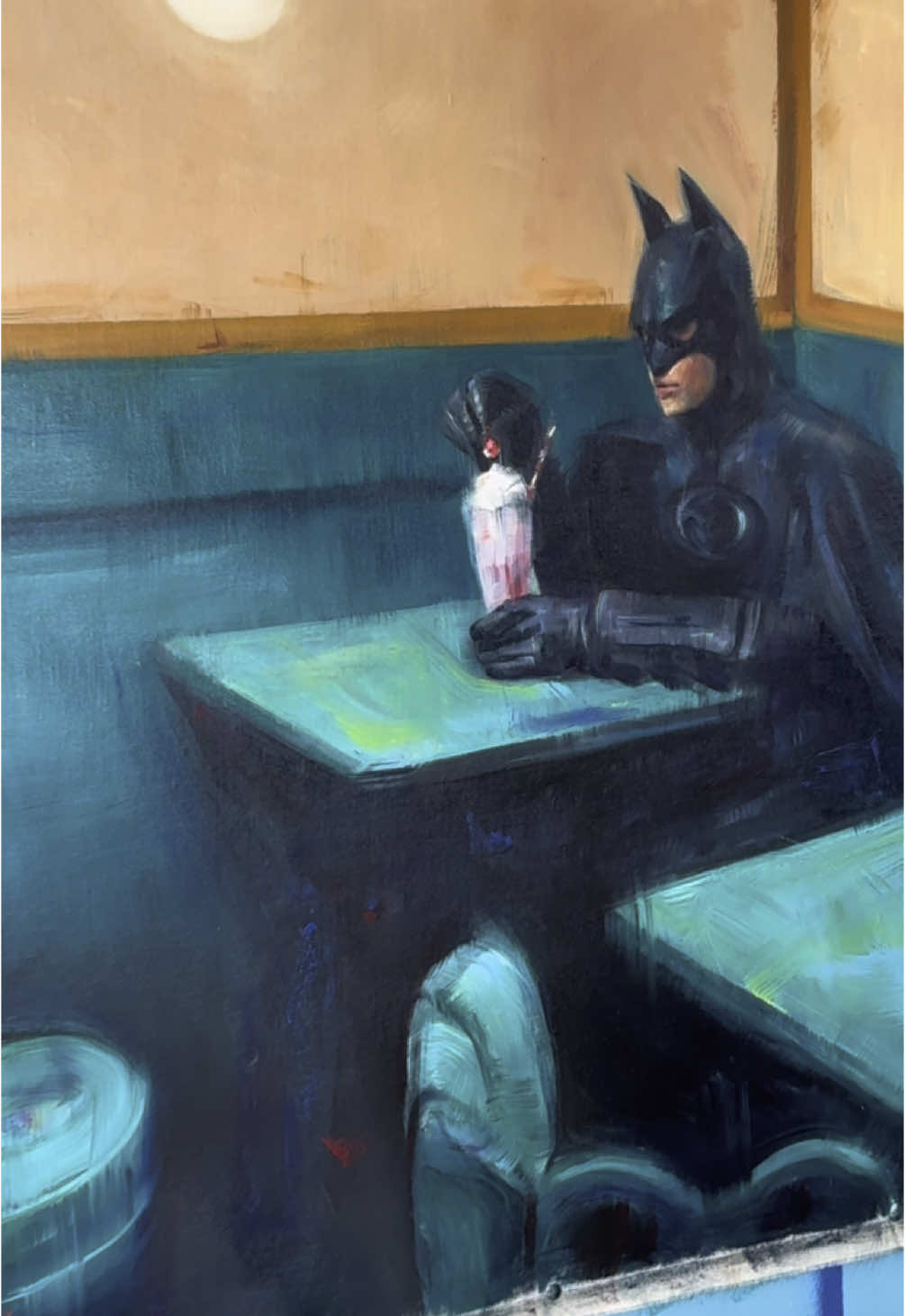 Batman Only  Oil in canvas   #relism #painting #art #draw #process #drawings #oilpainting #paintings #figurativeart #batman # oil#