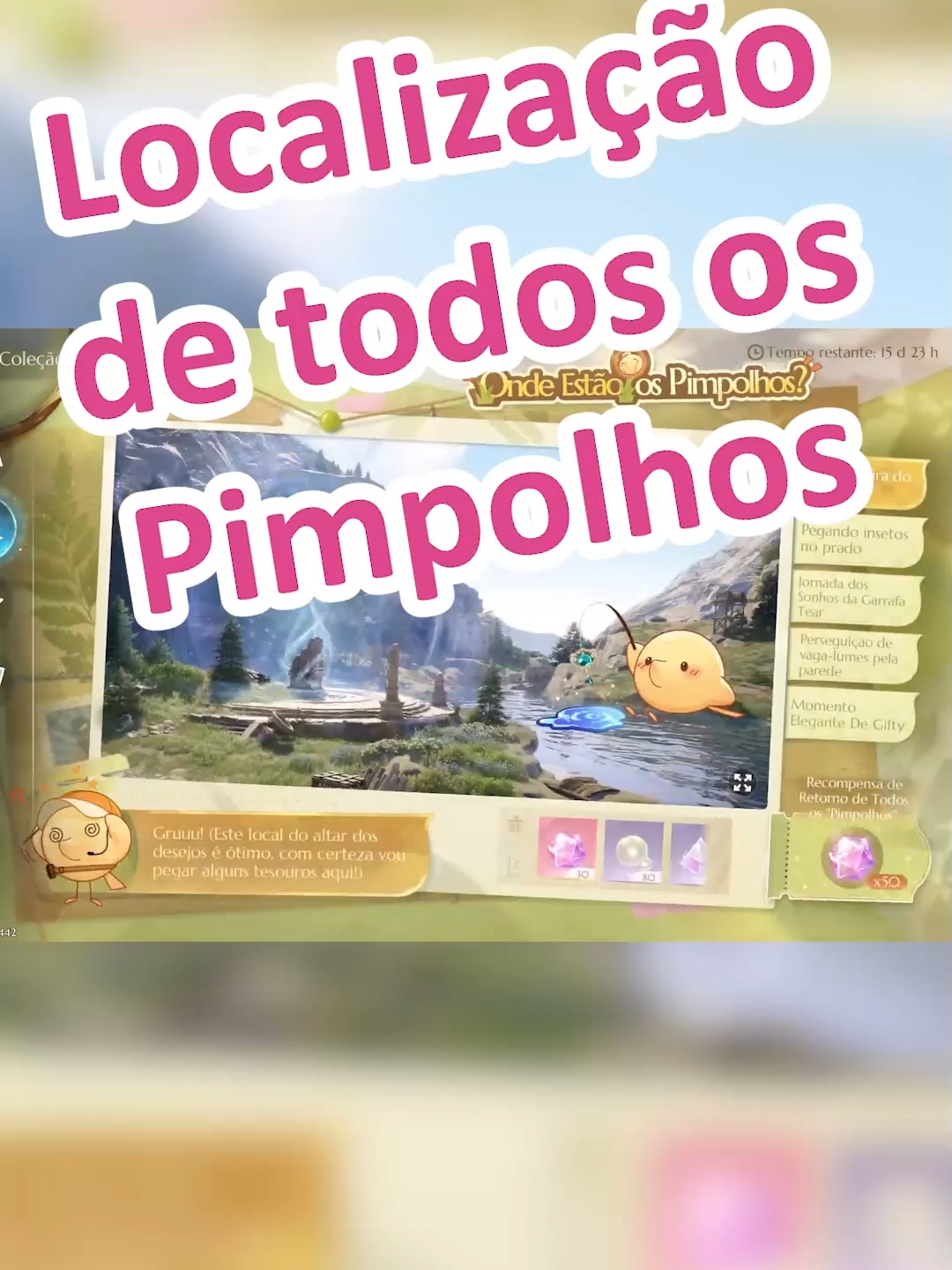 Novo evento do spimpolhos chegou, vem ver como achar todos! #nikki #infinitynikki
