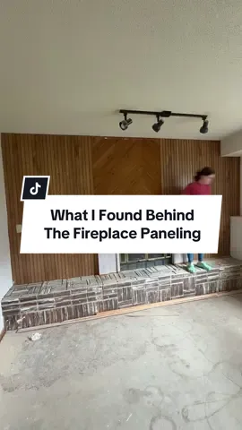 Do I risk pulling it all off?? I think so! So here goes nothing! #fyp #DIY #unsellablehouses #housereno #diyproject #flippinghouses #1980shouse #fireplacemakeover #fireplace 
