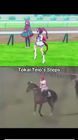 Anime and real life comparisons #umamusume #umamusumeprettyderby #tokaiteio #anime #fyp 