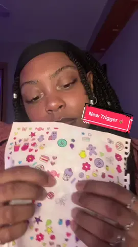 3 New Triggers Alert?! 🫢Lemme know what you guys think and what should we call these triggers if they don't have names already 🩷#asmr #asmrsounds #tinglyasmr #stickertingles #newtrigger 