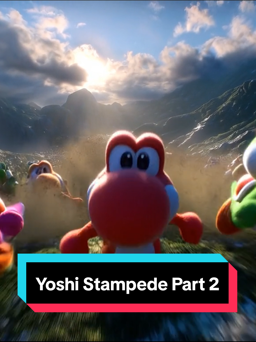 Yoshi Stampede Part 2 #yoshi #nintendo #aivideo 