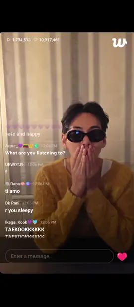 again live now V!!! #bts #v #taehyung 