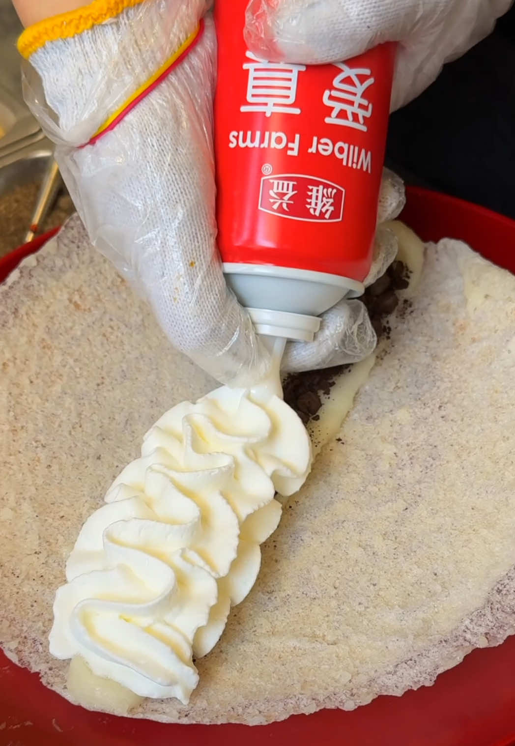 중국의 독특한 간식 누룽지떡 / Unique Chinese Snack Crispy Rice Cake - chinese street food