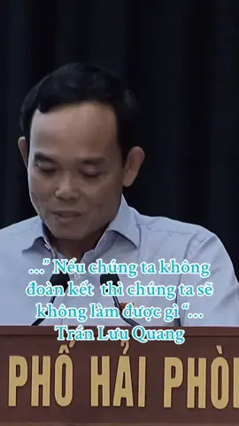 …” Chúng ta phân mạnh nguồn lực mình ra, phân mạnh dư địa. Chúng ta làm tan nát những cái thời cơ, những cái cơ hội chúng ta phát triển “…Trưởng ban Trần Lưu Quang. Nguồn: Youtube Hoa Phung