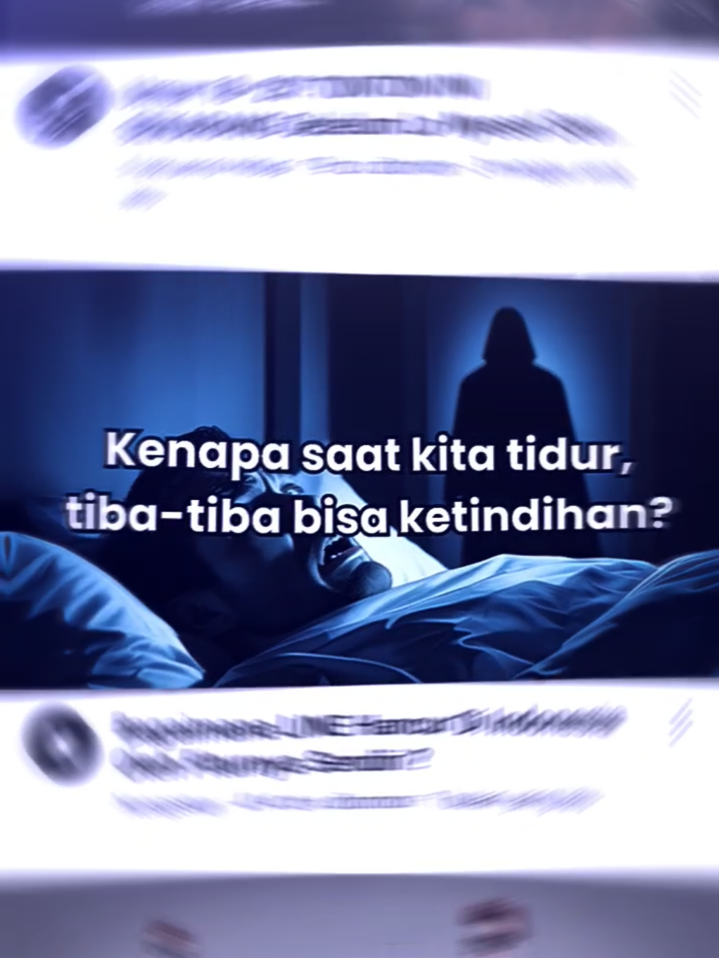 #qaffeducation || trend jj edukasi?  📌 𝗗𝗶𝘀𝗰𝗹𝗮𝗶𝗺𝗲𝗿: 𝗚𝗮𝗺𝗯𝗮𝗿 𝗶𝗻𝗶 𝗯𝘂𝗸𝗮𝗻 𝗳𝗼𝘁𝗼 𝗮𝘀𝗹𝗶. 𝗜𝗹𝘂𝘀𝘁𝗿𝗮𝘀𝗶 𝗶𝗻𝗶 𝗱𝗶𝗯𝘂𝗮𝘁 𝗼𝗹𝗲𝗵 𝗸𝗲𝗰𝗲𝗿𝗱𝗮𝘀𝗮𝗻 𝗯𝘂𝗮𝘁𝗮𝗻 (𝗔𝗜) 𝘂𝗻𝘁𝘂𝗸 𝗺𝗲𝗺𝗯𝗮𝗻𝘁𝘂 𝗺𝗲𝗻𝗷𝗲𝗹𝗮𝘀𝗸𝗮𝗻 𝘁𝗼𝗽𝗶𝗸 𝘀𝗲𝗰𝗮𝗿𝗮 𝘃𝗶𝘀𝘂𝗮𝗹. 𝗚𝗮𝗺𝗯𝗮𝗿 𝗵𝗮𝗻𝘆𝗮 𝘂𝗻𝘁𝘂𝗸 𝗸𝗲𝗽𝗲𝗿𝗹𝘂𝗮𝗻 𝗲𝗱𝘂𝗸𝗮𝘀𝗶, 𝗱𝗮𝗻 𝘁𝗶𝗱𝗮𝗸 𝘀𝗲𝗹𝗮𝗹𝘂 𝟭𝟬𝟬% 𝘀𝗮𝗺𝗮 𝗱𝗲𝗻𝗴𝗮𝗻 𝗸𝗼𝗻𝗱𝗶𝘀𝗶 𝗻𝘆𝗮𝘁𝗮. (𝗣𝗘𝗡𝗝𝗘𝗟𝗔𝗦𝗔𝗡𝗡𝗬𝗔)⤵️ Fenomena saat kita tidur dan merasa seperti ketindihan (tidak bisa bergerak, sulit berbicara, bahkan merasa ada makhluk menindih atau melihat sosok menyeramkan) dalam istilah ilmiah disebut: > Sleep Paralysis atau Kelumpuhan Tidur 🔍 Penjelasan Ilmiahnya: Sleep paralysis terjadi saat kamu terbangun dari tidur (biasanya tidur REM), tapi otakmu sudah sadar, sedangkan tubuhmu masih dalam kondisi 