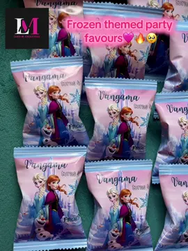With party favours we got you🩷🤍🔥#frozen theme 