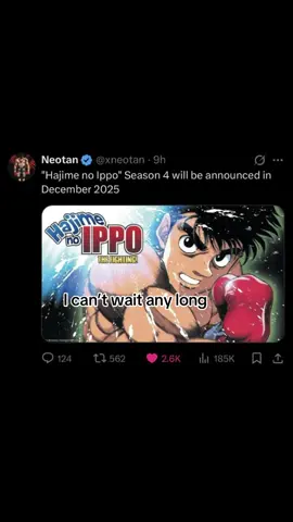 S4 hajime no Ippo is coming #hajimenoippo #hajimenoippo🥊🥊🥊 #animefyp 