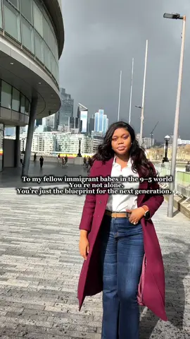 Some of us didn’t inherit a seat at the table — we had to build our own. This one’s for the immigrant babes holding it down in the 9–5 world 🤍 #BlueprintEnergy #ImmigrantGirlies #CorporateBabe #SoftLifeInTheCity #WorkingInLondon #WomenWhoWork #LondonCorporateLife #TikTokDiaries