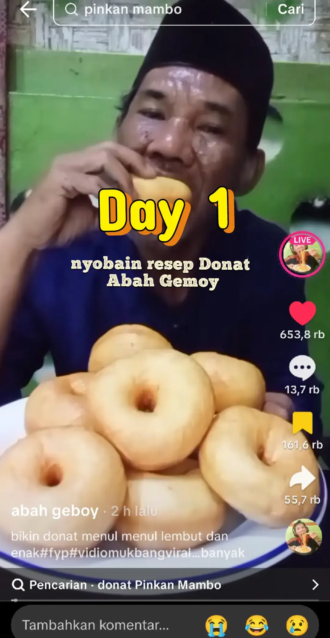 @sigeboyy1  mantep bah ✨👍#donat #donatgemoy #donatkampung #donatempuk 