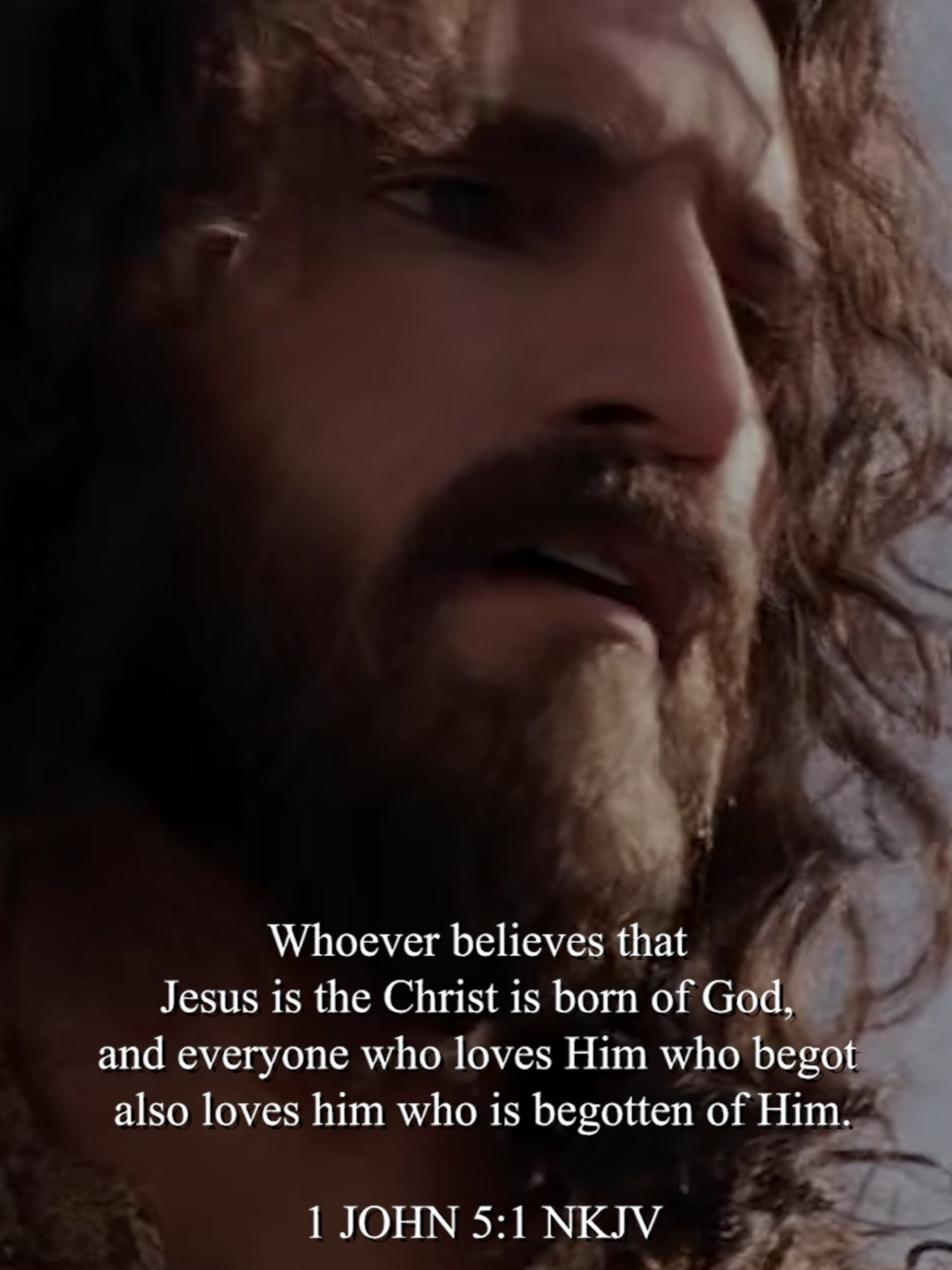 After St. John addressed the issue of love, now he is correlating between faith, the birth from above, and love. Our second birth is based on our faith in the Lord Jesus that He is the Christ who has reconciled us with the Father. Thus, through baptism, we become children of the Father and love Him. Our love to the Father drives us to love the Son. There is no love inside us toward God the Father except through faith in His Son. Our love to God drives us to love our brothers. Our love to our brothers is not true unless if it is through our love to God, through His commandments #jesus #jesuslovesyou #christ #kingofkings #viral