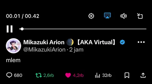 mejikuhibiniu cover by @Mikazuki Arion 🌒【AKA Virtual】  oh ini vtuber yang bilangnya ga bisa nyanyi tapi suaranya enakeun? 😏 #mikazukiarion 