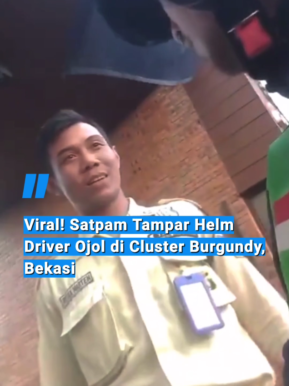 Bekasi Utara, Esa News – Sebuah video memperlihatkan insiden cekcok panas antara seorang petugas satuan pengamanan (Satpam) dan pengemudi ojek online (ojol) viral di media sosial pada Minggu (13/7/2025). Kejadian tersebut terjadi di kawasan perumahan Cluster Burgundy, Bekasi Utara, Kota Bekasi, Jawa Barat. Insiden bermula saat pengemudi ojol diminta menyerahkan KTP sebelum masuk ke dalam area perumahan. Namun, sang driver menolak karena alasan keamanan privasi. Perdebatan pun tak terelakkan, hingga memuncak ketika satpam tersebut tiba-tiba mengampar helm yang masih dikenakan oleh sang driver. #esanews  EsaNews.id | Membidik Fakta, Terbangkan Kebenaran