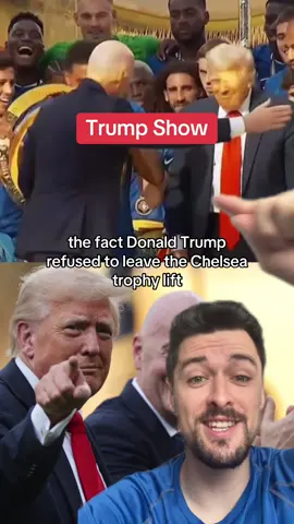 Donald Trump Chelsea Trophy Lift #donaldtrump #fifa #fifaclubworldcup #chelseafc #chelsea #footballnews 