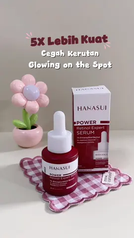 5x lebih kuat cegah kerutan, glowing on the spot ✨@Hanasui Official  #hanasui #hanasuiserum #retinol #rekomendasiretinol #fy #fypage 