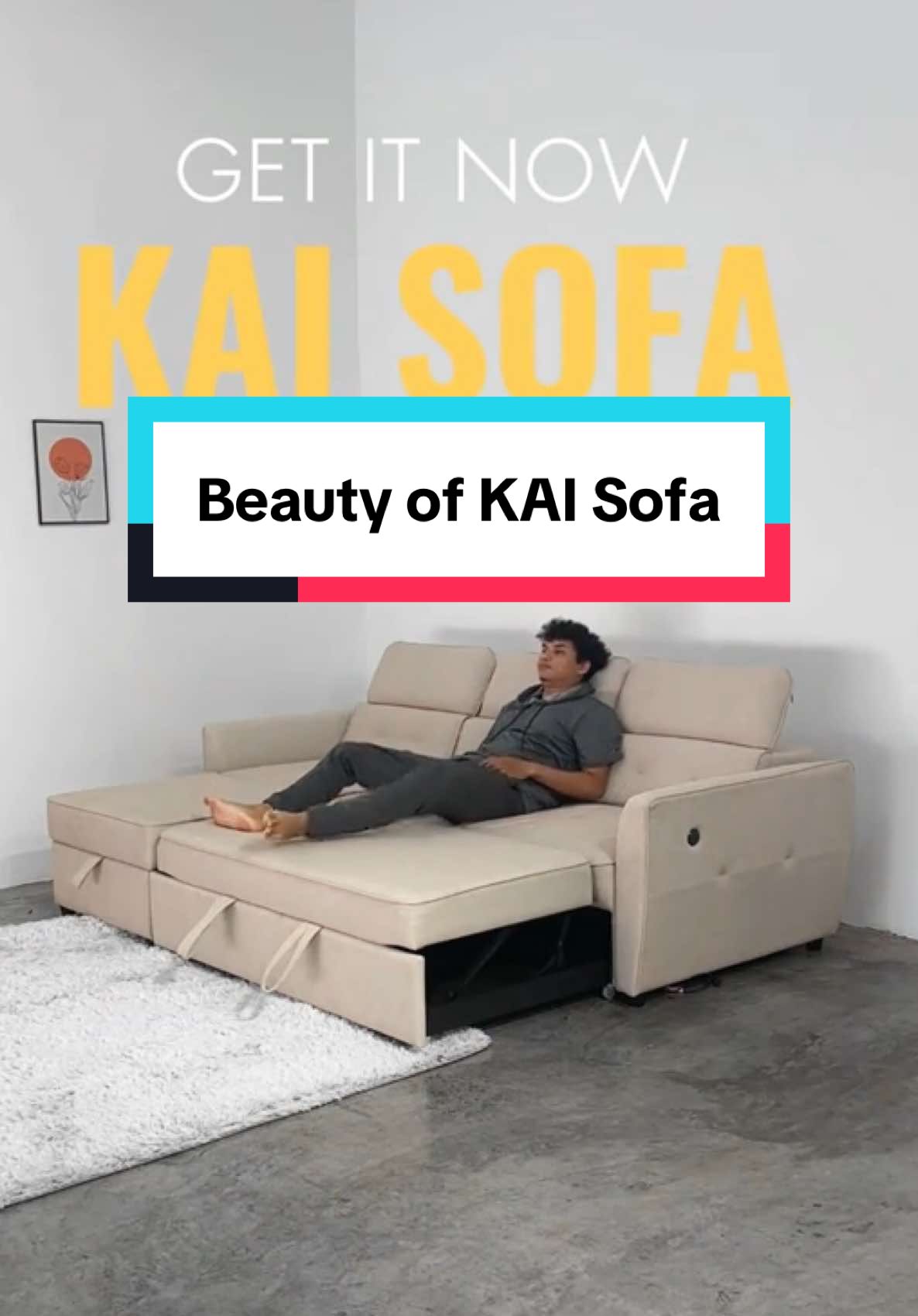 The Beauty Of Kai Sofa✨ ✅ 7.7 Feet Length ✅ Comes with L-Shape (Right side) ✅ Comes with Pull-out ✅ Comes with Adjustable Headrest ✅ Comes with USB charging port ✅ Easy clean Velvet fabric ✅ Anti scratch 🫴🏻 Grey/ Beige colour #sofa #sofabed #sofaminimalis #sofamewah #sofaaestetic #sofaeasyclean #sofaanticakar #sofamultifungsi #multifunctionalsofa #lshapesofa #sofaruangtamu #sofalipat #sofapullout #sofabedlipat #sofarecliner #sofal #sofalivingroom #sklfurnituremall #fypage #sofaraya 