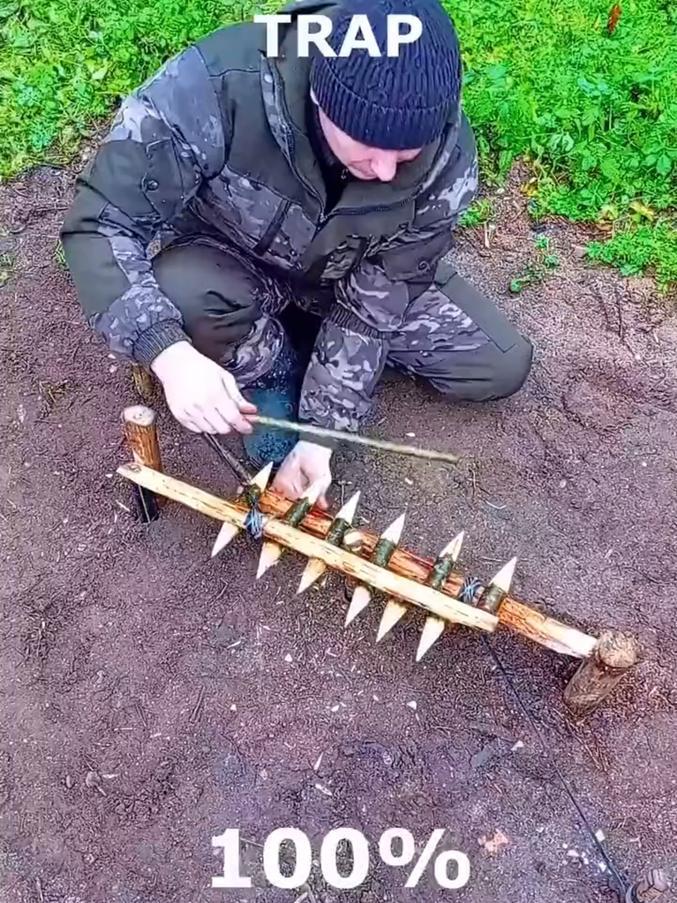 Traps are absolutely effective in wilderness survival situations. #DIY #diyproject #diyprojects #tip #tool #tooltips #toollife #toolstoday #homeworkout #homework #tips #repair #repairs #craft #crafts