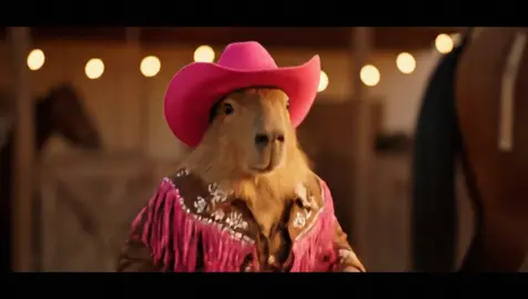 Te presento a CapyBarbie 🩷  #2025 #capybara #capybarbie #barbie #ai #cute #pibk #jaripeo #jaripeos #stable #baile #trending 